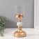 Summary Metal for 1 candle "Marble Ball with Gold" 19.5x11.5x11.5 cm