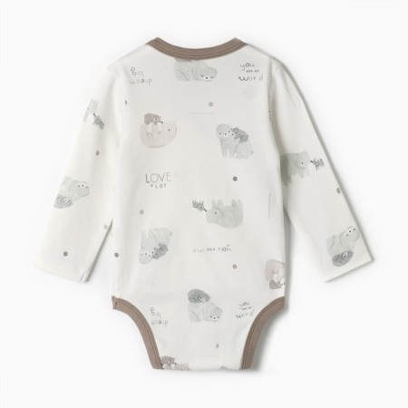 Body baby, white color/bears, height 68 cm-4