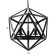 Bayerlux suspension Bayerlux "Geometry" E14 3x40W black 45x45x45 cm