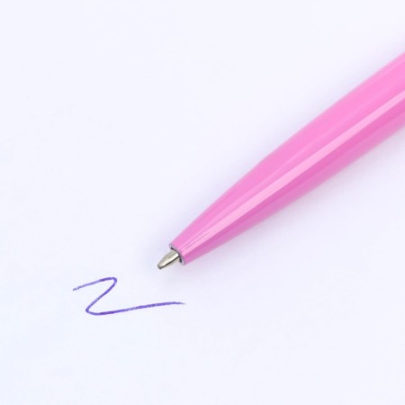 Metal pen with a rotary mechanism “You are beautiful!”, Blue pasta 1.0 mm-2