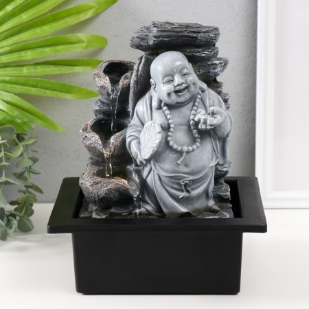 The desktop fountain from the network, the backlight "Gray Hothee with Brakhal" 21x17.5x25 cm