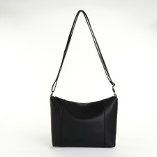 Bag Cross-Bodi with a zipper, black color