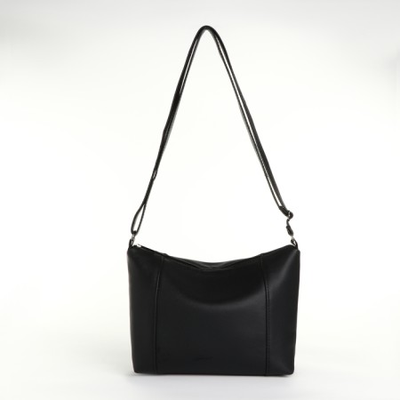 Bag Cross-Bodi with a zipper, black color
