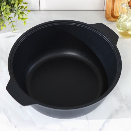 Frying "Tradition", 4 l, d = 28 cm, h = 11 cm, aluminum cover, anti -stick coating, black color-3