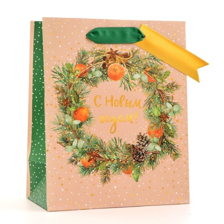 Gift package "Happy New Year!", Lux, 18 x 22.3 x 10 cm-2