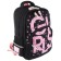 School backpack Bruno VisConti, 40 x 30 x 16 cm, ergonomic back, Girls, black