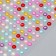 Plastic sticker "Rhinestial rhinestones" MIX D-0.6 cm 10x22.5 cm