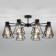 Trappola chandelier, 8x60W E27, black color