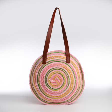 Bag beach on lightning, pink color-2