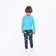Pajamas for the boy Dino, the color is blue/dark blue, height 116-122 cm