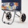 Household bag on a cart on a cord, the color is blue