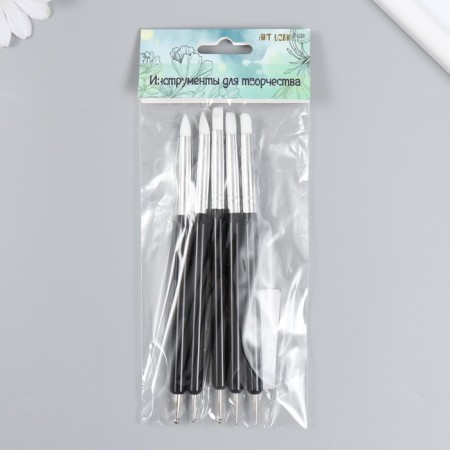 A set of tools for giving a “matte black” form 5 pcs 14.6 cm wood, metal, rubber-4