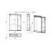 SPectrum 55 wardrobe, right, with 55 x 75 x 15 cm backlight