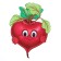 Poster "beetroot" 23x22 cm