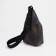 Women's sling bag made of artificial leather, brown color