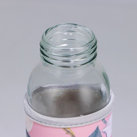 Black bottle in the Case "Flowers", 350 ml-3
