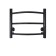 Electric towel "Sanprise" Classic P6, 400x700 mm, universal, black