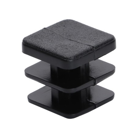 The internal plug is 15 × 15 mm, universal, black