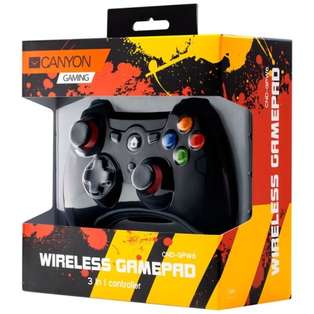 Wireless Canyon GP-W6 GP-W6 gamerpad for Windows XP, Win10, PS3, Android-2