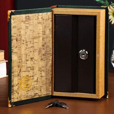 Safe-book wood to the leatherette "A.S. Pushkin. Captain's daughter" 21x13x5 cm-3