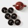 A set for the tea ceremony Ceramic "Lunar Lake", 7 objects: 6 PIAL 50 ml, kettle 150 ml, red color