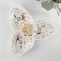 Menzhitsa ceramic 3 cells “Marbl”, 160 ml, 25.3 × 23 × 4.5 cm, white color