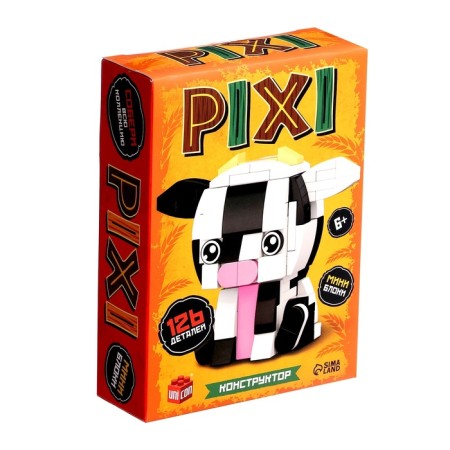 Constructor Pixi, cow, 126 parts-1