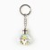 Keychain for keys with a flashlight "Siba-Inu", 4 x 2 cm