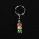 Cartage keychain, metal, traffic light