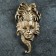Panel "Mask" 28x14x5 cm, bronze with gilding