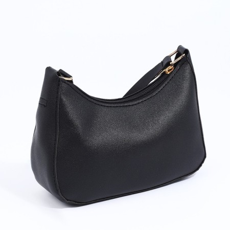 Bag-baget with a zipper, black color-1