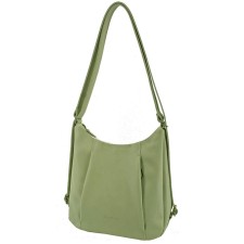 Women's bag B2821-02110, green color, artificial leather, 24x11x27 cm