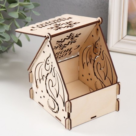 Domik box "Dragon" natural 12x10x14 cm (set of 7 parts)-3
