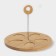 A set of ceramic saladates on a wooden stand “Estete. Petal ", 5 items: 90 ml, white color