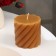 Candle-cylinder aromatic twisted "lavender and citrus", 7.5x7.5 cm