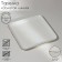Porcelain square “Golden Line”, 21.5 × 3.5 cm, white color