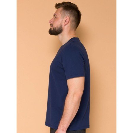 Male T-shirt, size 48, dark blue color-1