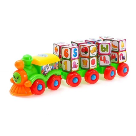 The designer "Smart Steam" with cubes "Alphabet, numbers, vegetables and fruits", according to the Montessori method-3