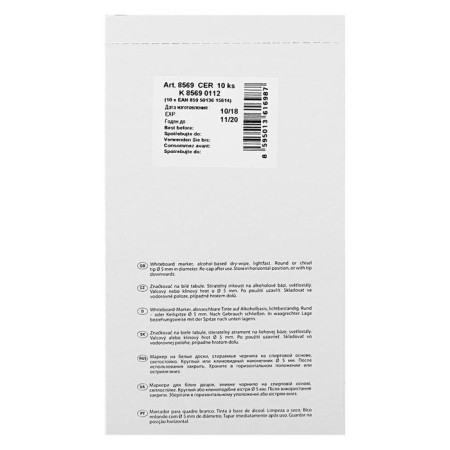 Board marker, centropen 8569, bullet/mowed, 1.5-5.0 mm, black-2