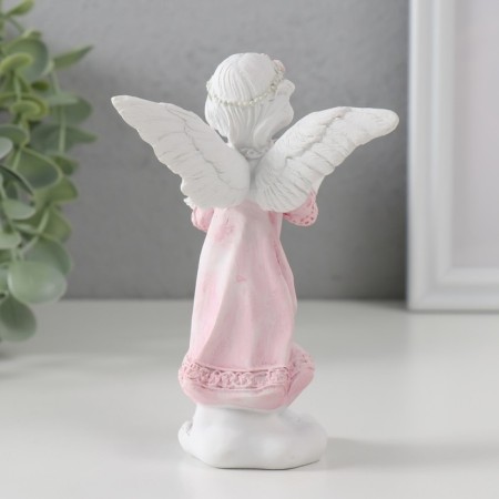 Polystone souvenir "Angel on a star cloud in a dress with a wreath" mix 12.8x8.7x6 cm-3
