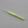 Knitting hook, with a plastic handle, d = 4.5 mm, 14 cm, light green color