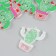 Shaker for the work of Acryl "Cactus in a pot with hearts" with beads 0.5x4.8x4.9 cm