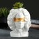 Kashpo - organizer "Gorgon Medusa" White with gold, 13x15x11cm