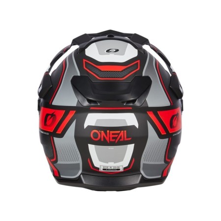 Srossed helmet with O’Neal D-Srs Square V24, ABS, matte, red/black, M-1