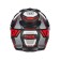Srossed helmet with O’Neal D-Srs Square V24, ABS, matte, red/black, M