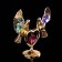 Souvenir "Pigeons on the Heart", 3 × 9.5 × 8 cm, with crystals