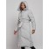 Coat insulated winter feminine, size 42, color light gray