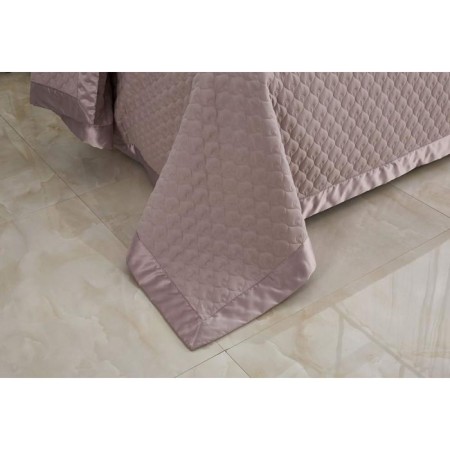 A set with a bedspread "Roxalan", size 160x220 cm, 50x70 cm, color tea rose-3