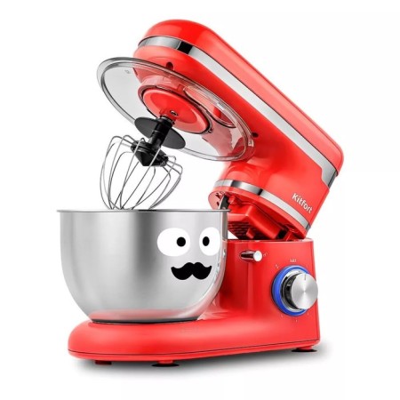 Mixer KitFort KT-3415-3, planetary, 800 W, 4 l, 6 speeds, red