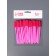 Brushes for eyebrows and eyelashes, silicone, set - 50 pcs, 10.5 cm, pink color